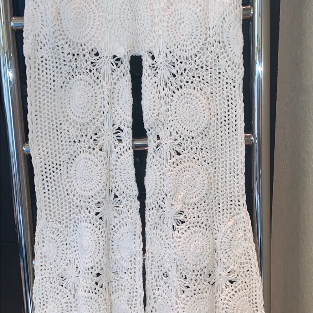 Free People Dragonfly Crochet Flare Pants - Picture 6 of 8